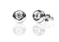 Orecchini Promesse Donna in Oro bianco Diamante OPPO004